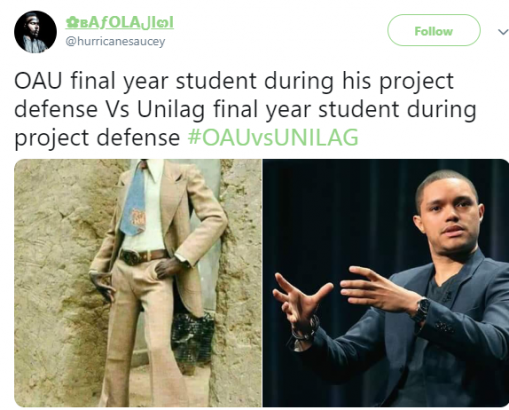 OAU and UNILAG shades each other