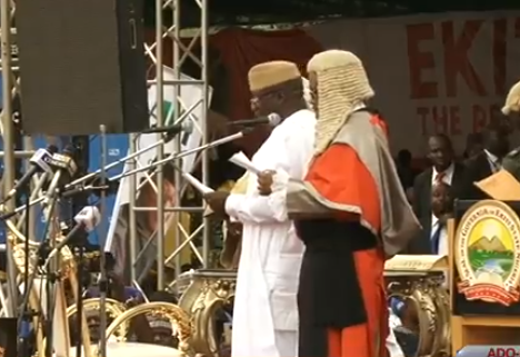 Kayode Fayemi sworn in