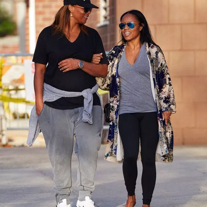 Queen Latifah's girlfriend Eboni Nichols spotted with a baby bump ...