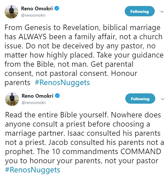 Pastor Adeboyes advise