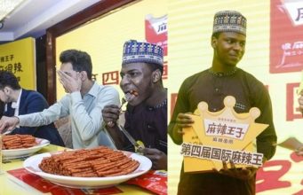 Nigerian man wins spicy food challenge