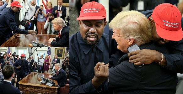 Kanye West meets President Trump