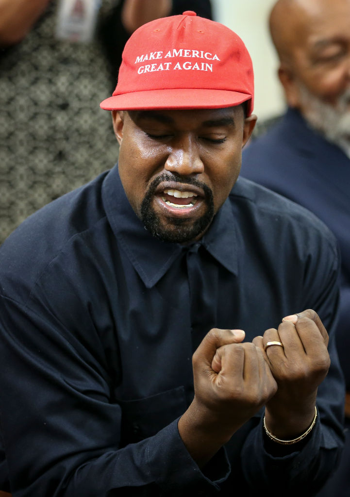 Kanye West meets President Trump