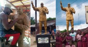 Serving Youth Corper Erects Statue
