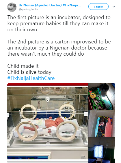 Nigerian doctor saves premature baby
