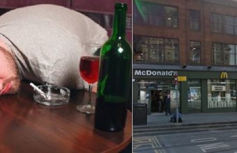 Drunk Man Performs Helicopter Moves