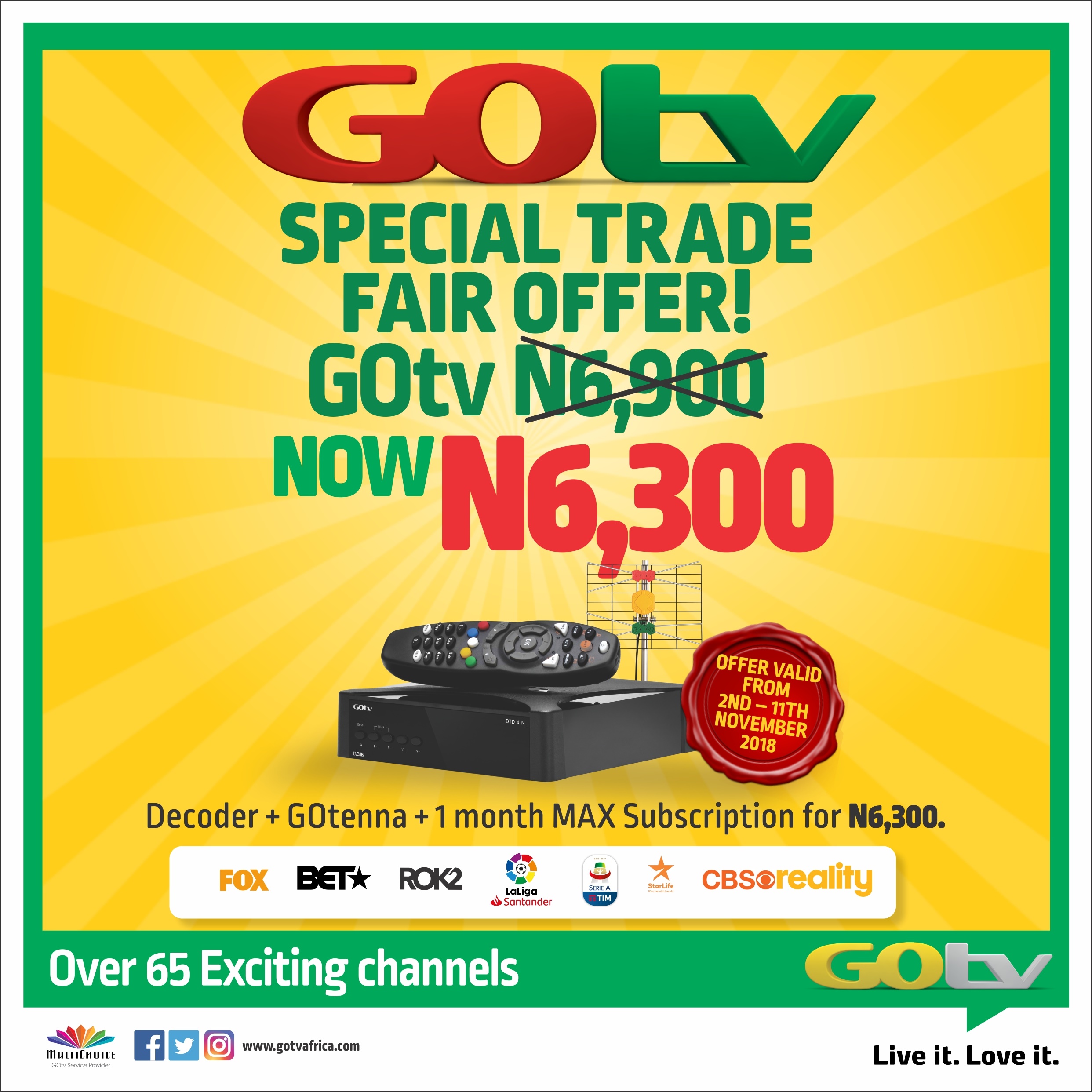 MultiChoice Announces Special GOtv Offer at Lagos International Trade