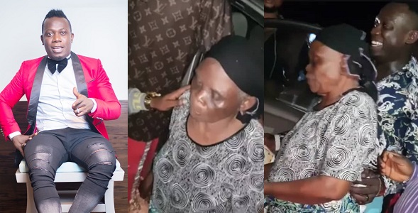 Duncan Mighty gifts an elderly woman
