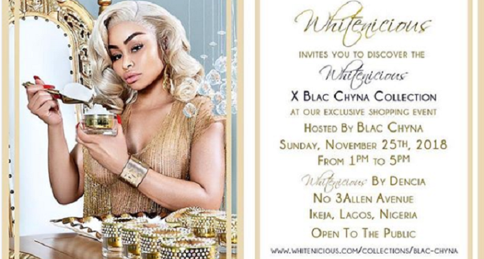 Nigerians React As Blac Chyna’s Bleaching Cream Set To Sell At N90,000 In Lagos.