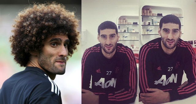 Marouane Fellaini cuts