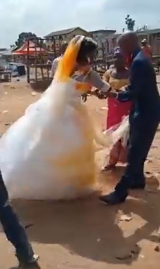 First wife attacks husband's new bride