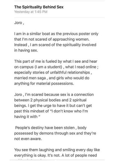Nigerian Lady Writes