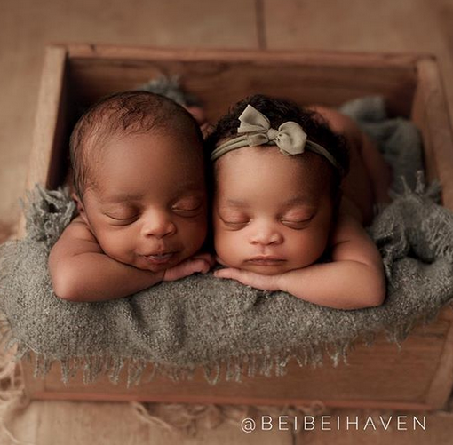 Nigerian couple welcome twins