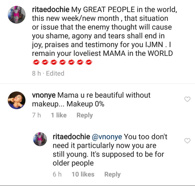 Rita Edochie fires back