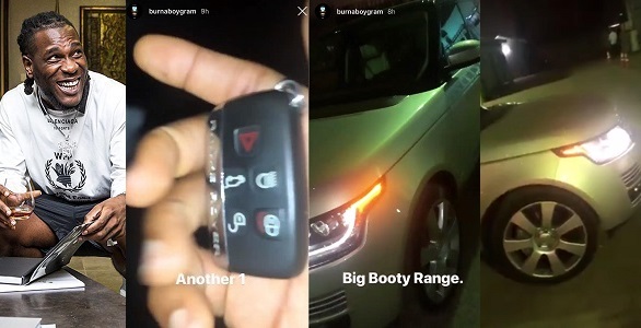 Burna Boy acquires Range Rover
