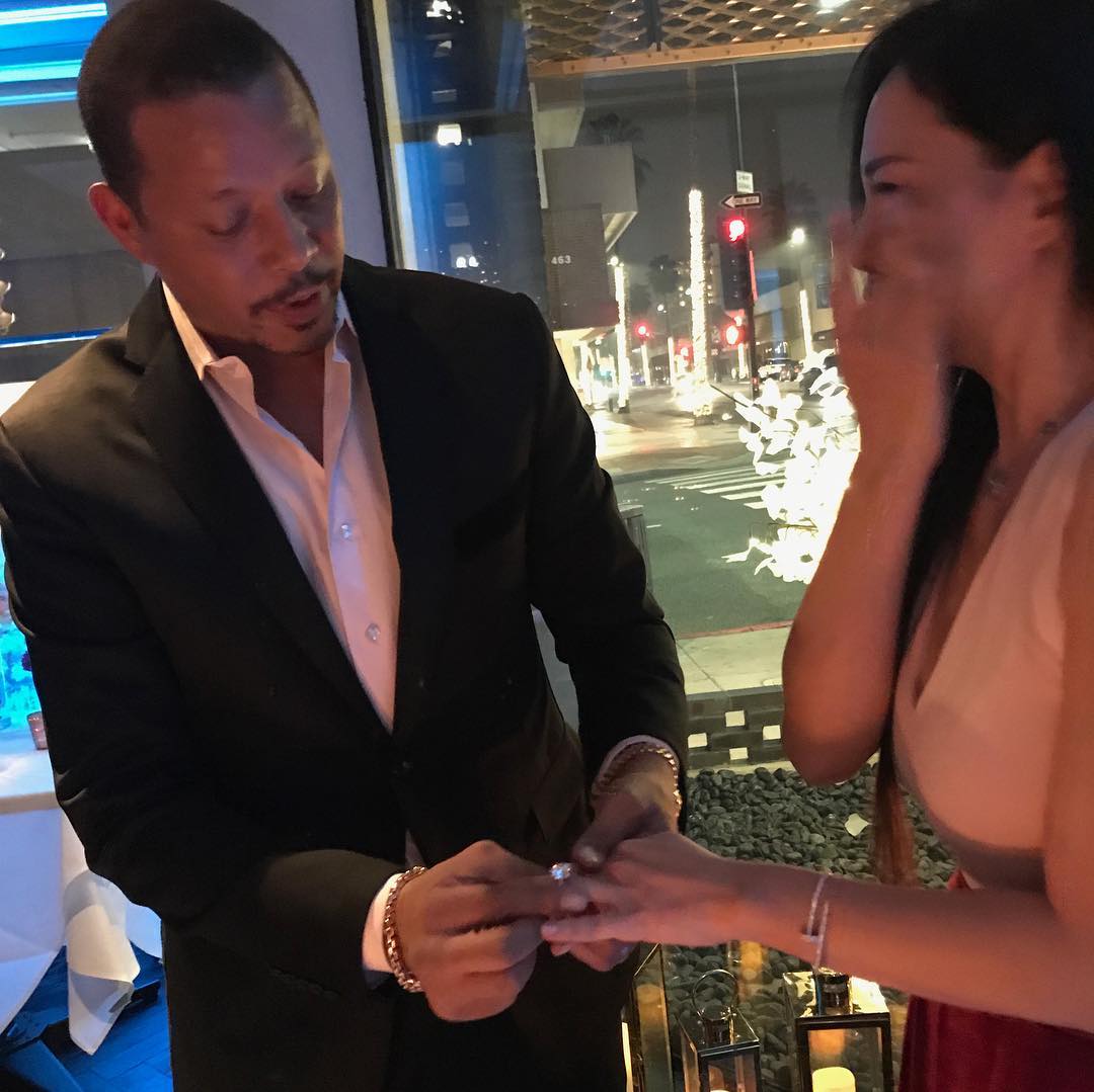 Actor Terrance Howard proposes