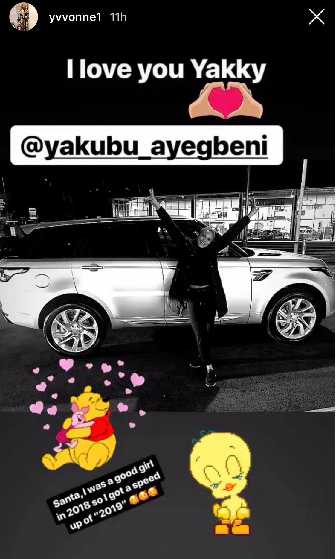 Yakubu Ayegbeni buys wife Range Rover