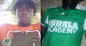 Nigerian footballer slumps