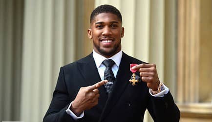 Anthony Joshua awarded OBE