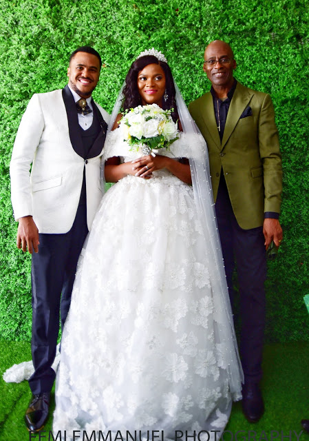 Michael Okon white wedding