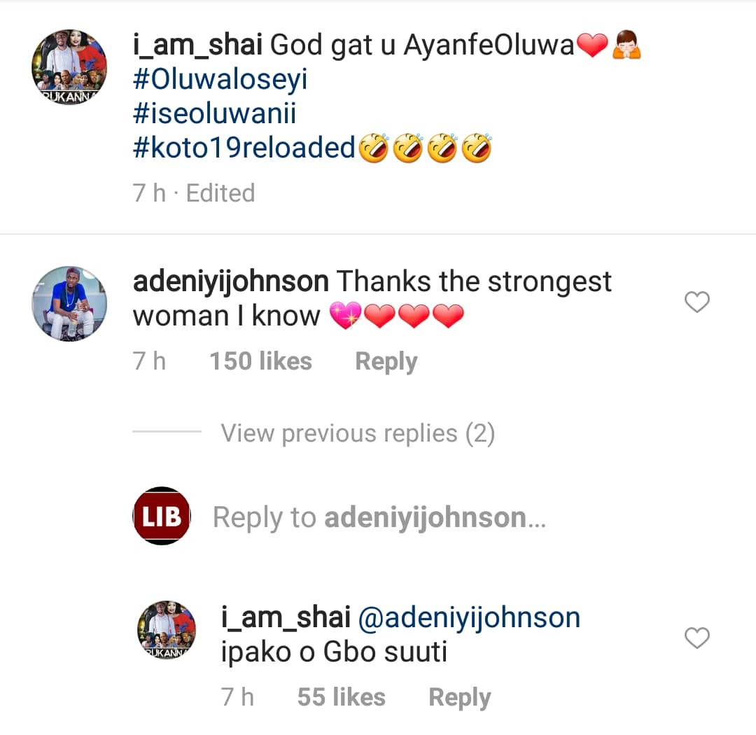 Adeniyi Johnson's fiancée