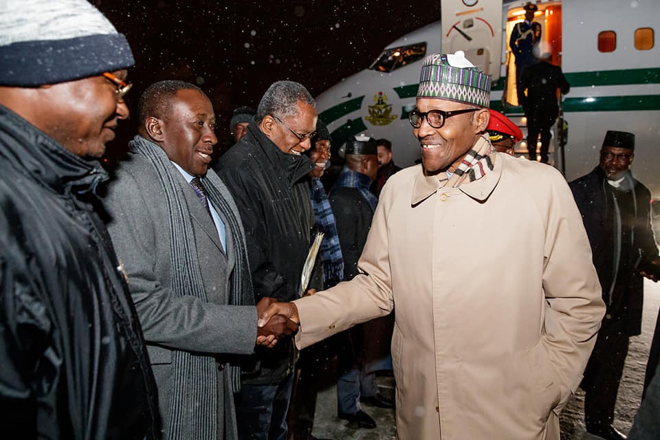 President Buhari arrives Poland
