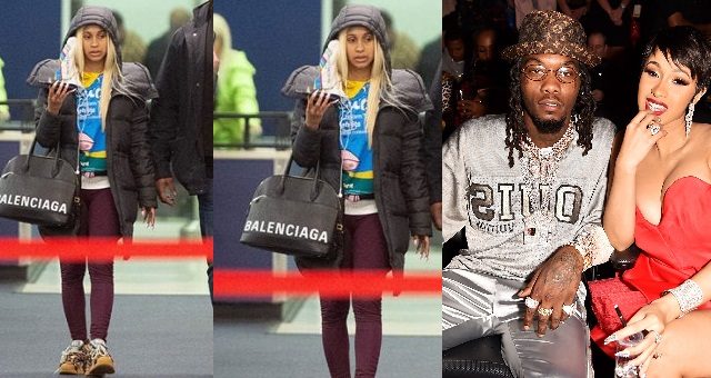 Cardi B looks unhappy