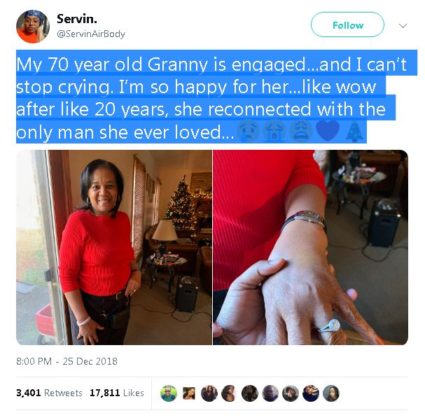 70 year old granny gets engaged to her ex 20 years after they broke up