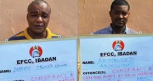 EFCC arraigns two suspected yahoo boys
