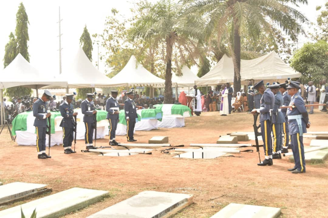 Funeral of the 5 Nigeria Air Force personnel