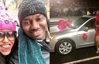 Nigerian man gifts his lady a car
