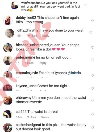 Ini Edo’s new waist