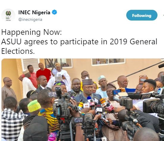 INEC chairman confirms