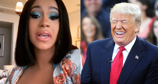 dt Cardi B blasts Donald Trump