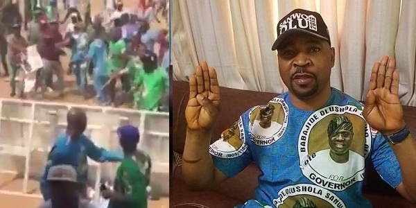 MC Oluomo gushing blood