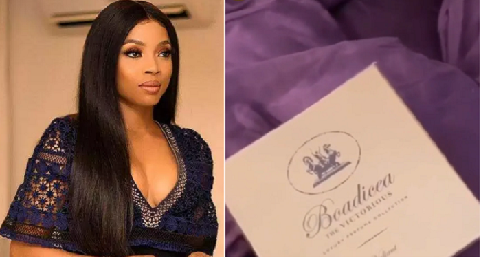 Toke Makinwa Shows Off 460k Perfume She Received From A Secret Admirer (Video)