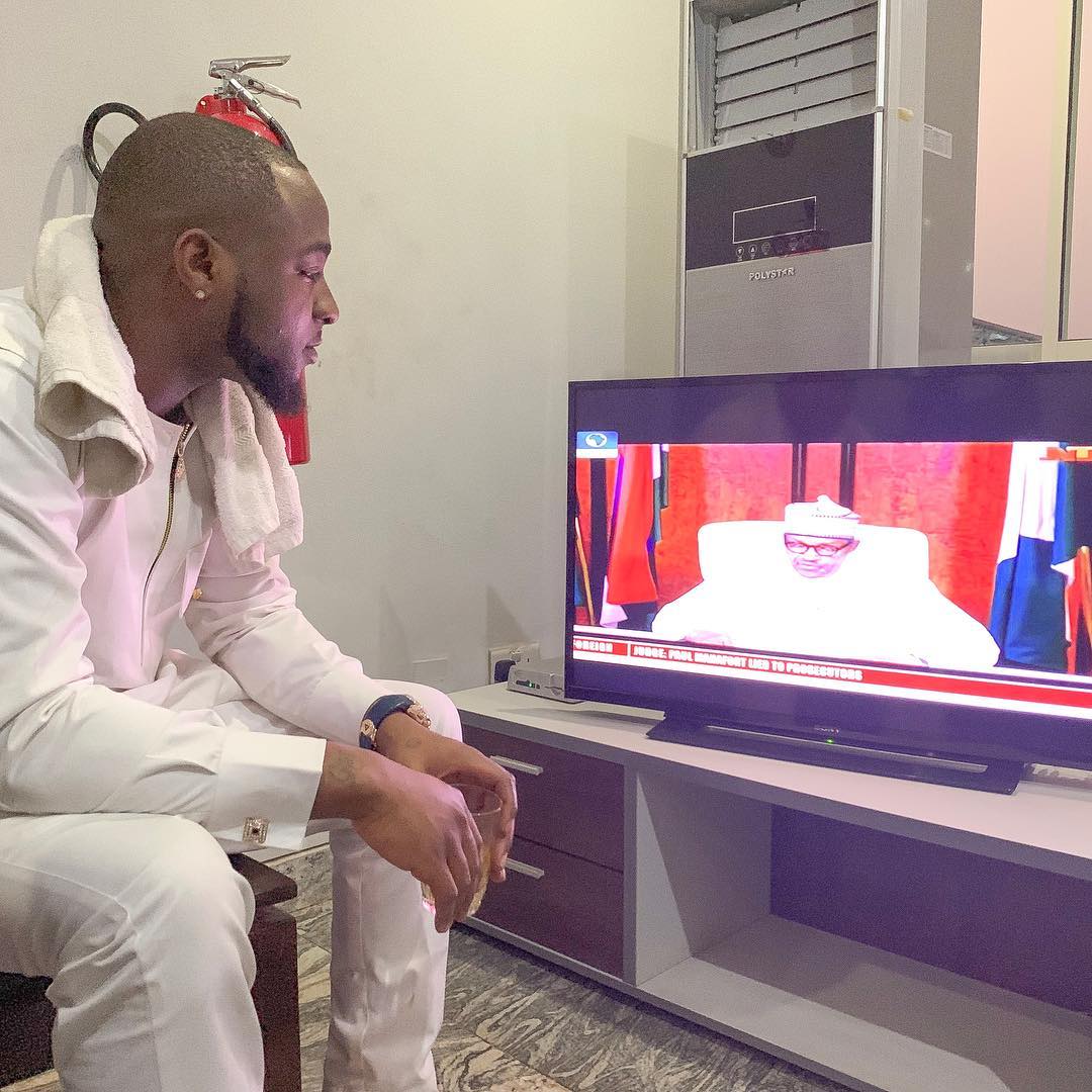 Davido 'hails' President Buhari