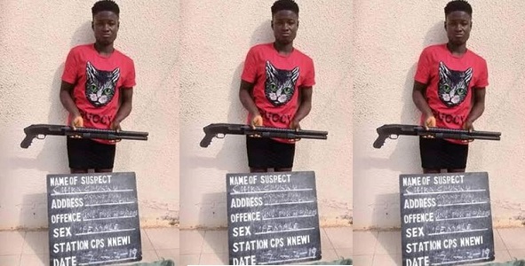 teenage girl arrested for unlawful possession of a loaded pump action riffle