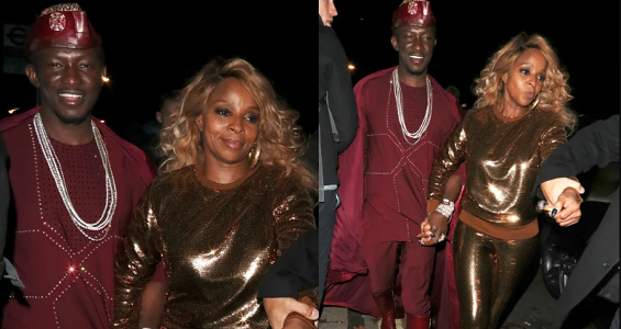 Mary J Blige spotted with her flamboyant African Prince