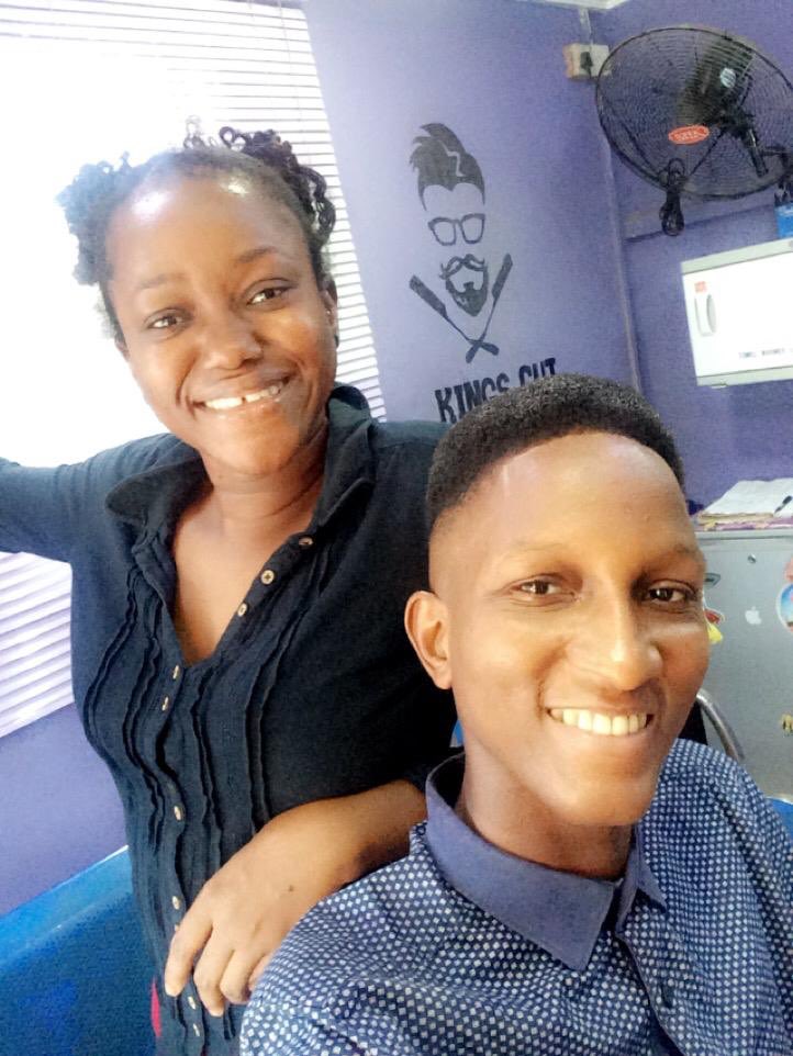 Nigerian female barber