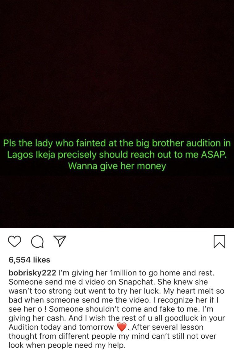 Bobrisky offers