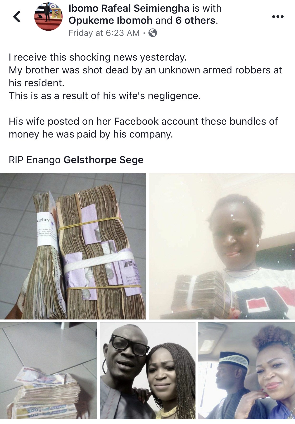 Nigerian man shot dead