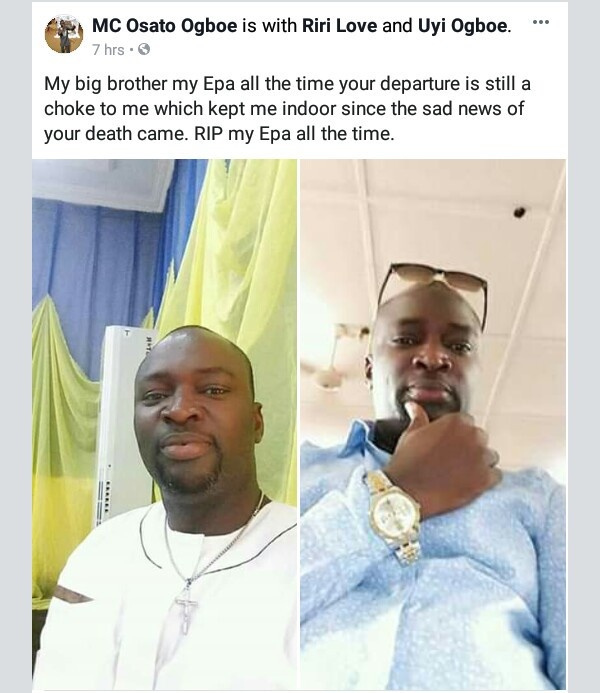 Osaze Odewingie's hotel manager