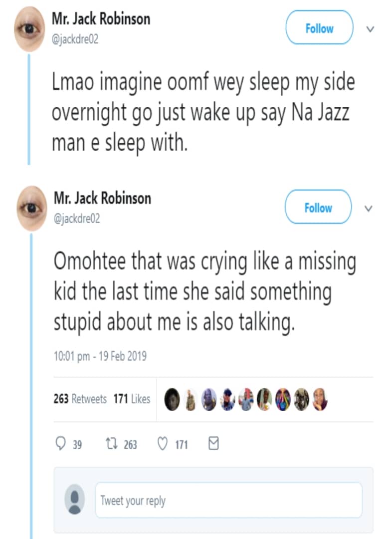 Nigerian woman accuses her boyfriend of using jazz on her