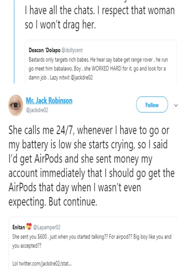 Nigerian woman accuses her boyfriend of using jazz on her