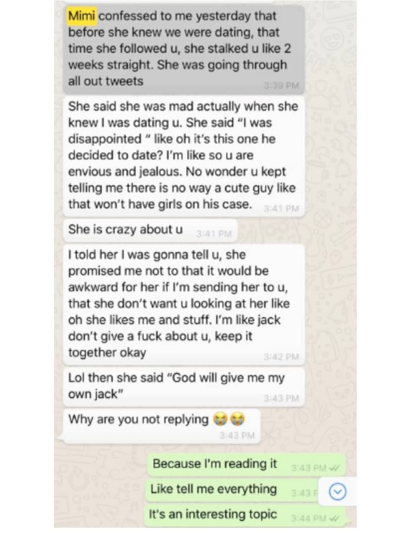 Nigerian woman accuses her boyfriend of using jazz on her