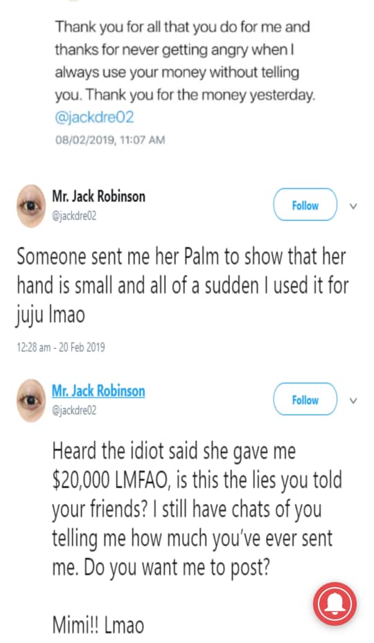 Nigerian woman accuses her boyfriend of using jazz on her