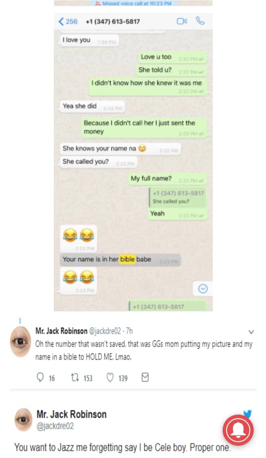 Nigerian woman accuses her boyfriend of using jazz on her