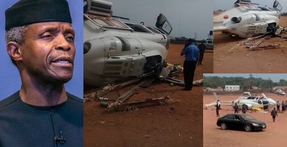 Helicopter carrying Osinbajo crash