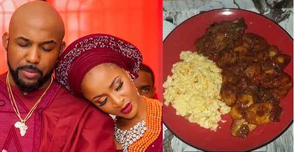 Banky W makes mouth watering meal for Adesua